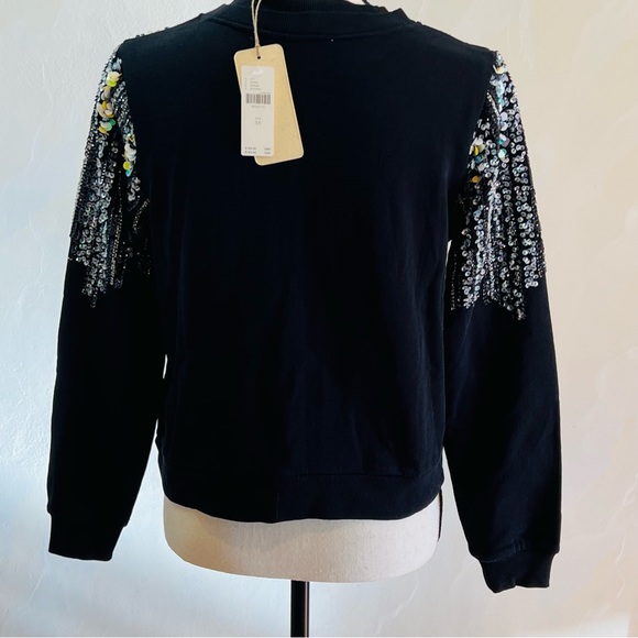 Let Me Be Disco Sequin Sweatshirt NWT - Picture 2 of 9